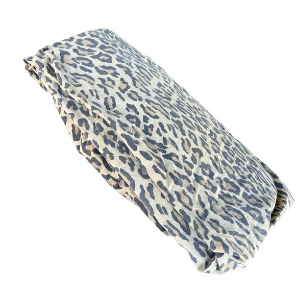 Ralph Lauren Aragon Leopard Print Twin Fitted Sheet Made in USA 100% Cotton - Picture 4 of 8